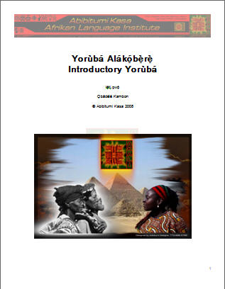 Intro Yoruba Intensive Workshop Text + Audio [PDF + mp3]