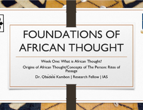 Foundations of Kmtyw Thought Lecture #1: Origins of Kmtyw (Afrikan=Black) Philosophy (Original 2016 Edition)