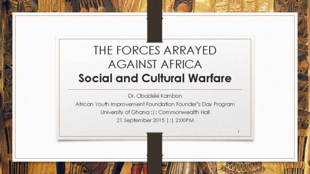 Who Programmed Your Desires? Understanding the Cultural War Against Afrikan People