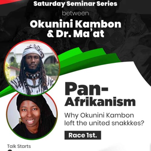 5. SSS Video Recording + Slides: Okunini Ọbádélé Kambon & Dr. Maat: Why I left the united snakkkes (and why YOU probably should too!)