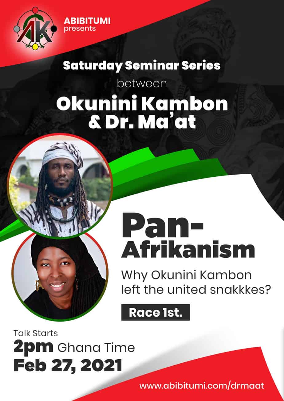 5. SSS Video Recording + Slides: Okunini Ọbádélé Kambon & Dr. Maat: Why I left the united snakkkes (and why YOU probably should too!)