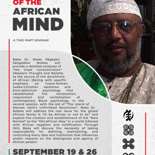 VIDEO RECORDING+Slides: Sunday Seminar Series #6: Skh and the Liberation of the African Mind, 2021/09/26