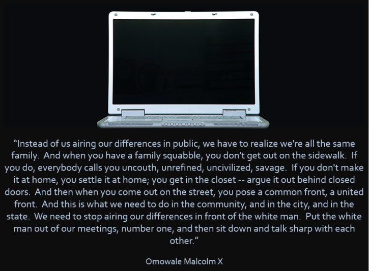 Malcolm airing laundry