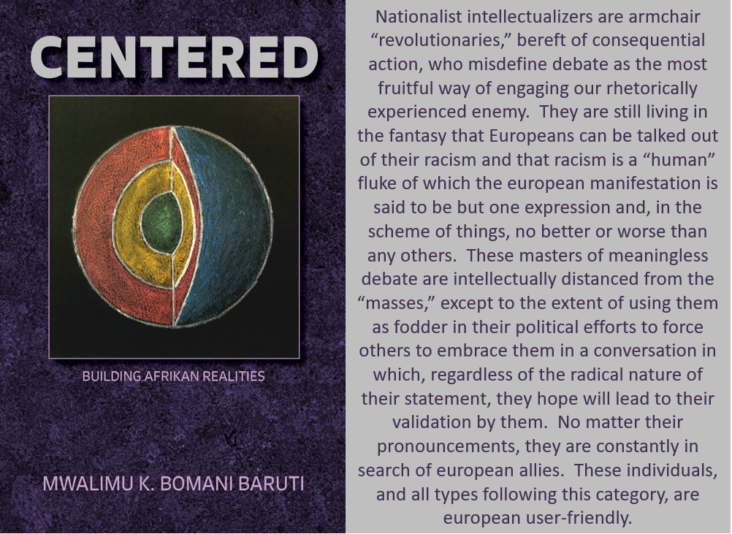 Baruti CTR armchair intellectuals