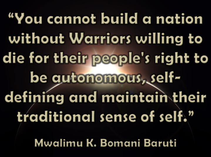 Baruti building without warriors...