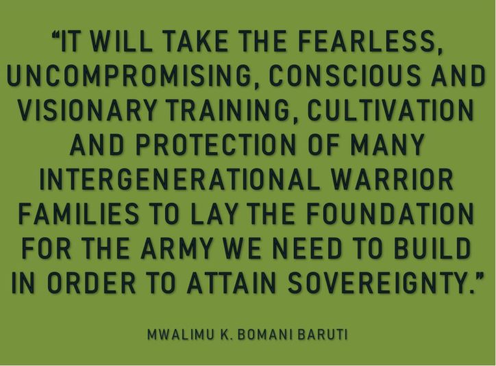 Baruti building Warrior families