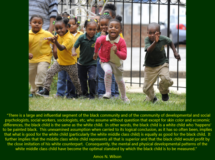 Wilson blackened white child