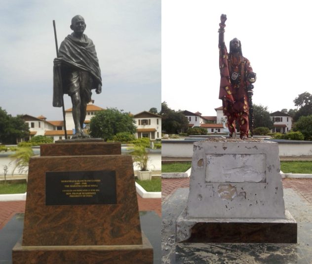 obadele-kambon-ghana-gandhi-statue