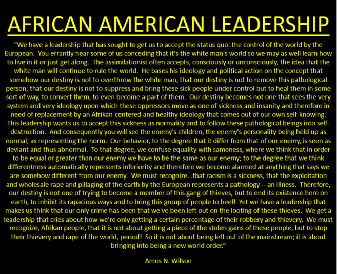 Wilson african american leadership