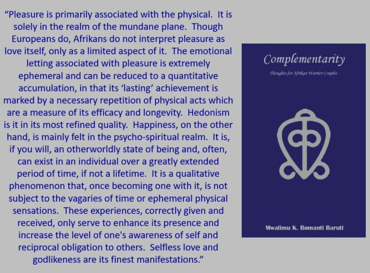 Baruti Comp pleasure versus happiness