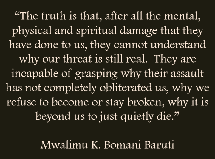 Baruti a truth they cannot understand
