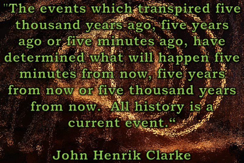 Clarke history is a current event