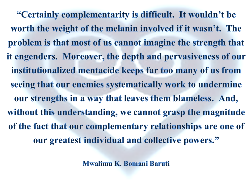 Complementarity Dwoada