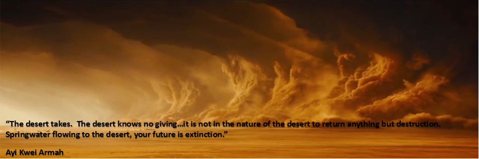 desert taking everything