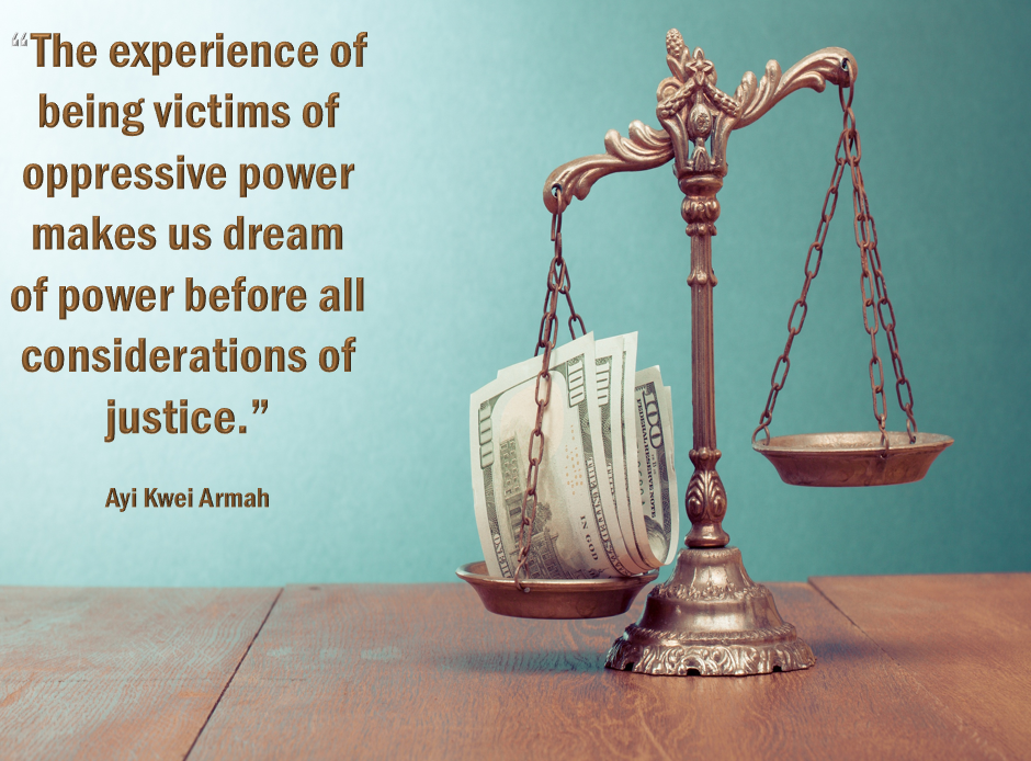 Armah power before justice