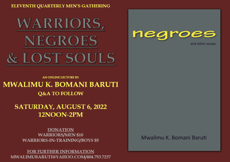 Men's 11th Warriors, negroes and lost souls 8.22