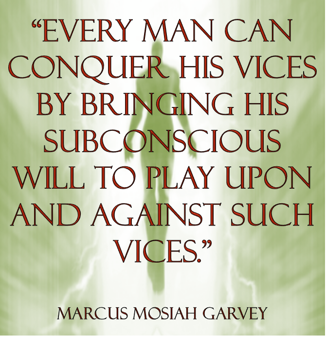 Garvey conquering vices