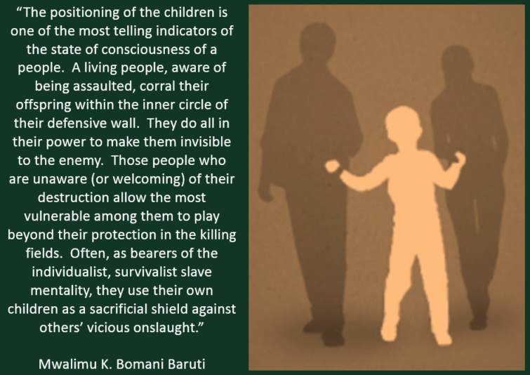 Baruti children as shields