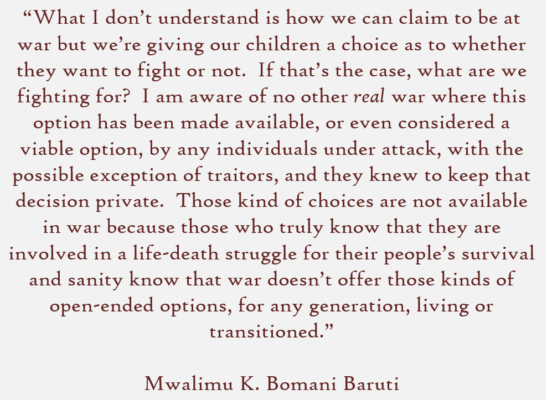 Baruti childrens war options