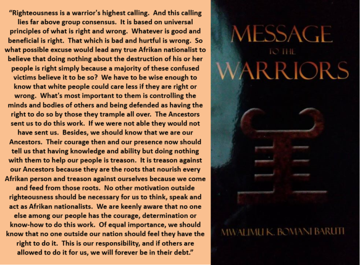 Baruti M2W righteousness calling