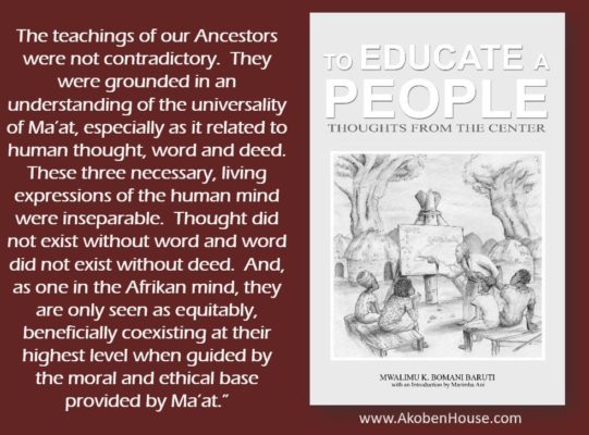 Baruti TEAP thought word deed