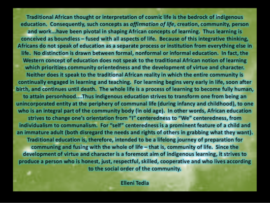 traditional African thought