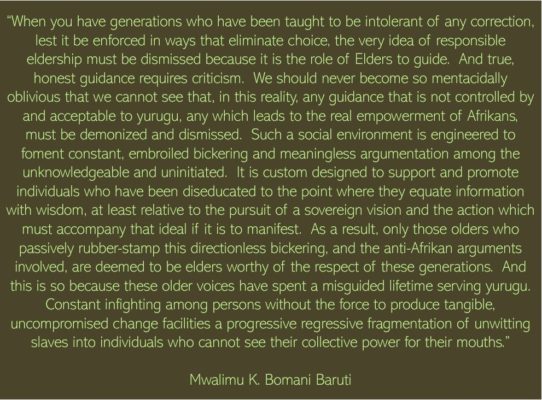 Baruti eldership dismissed