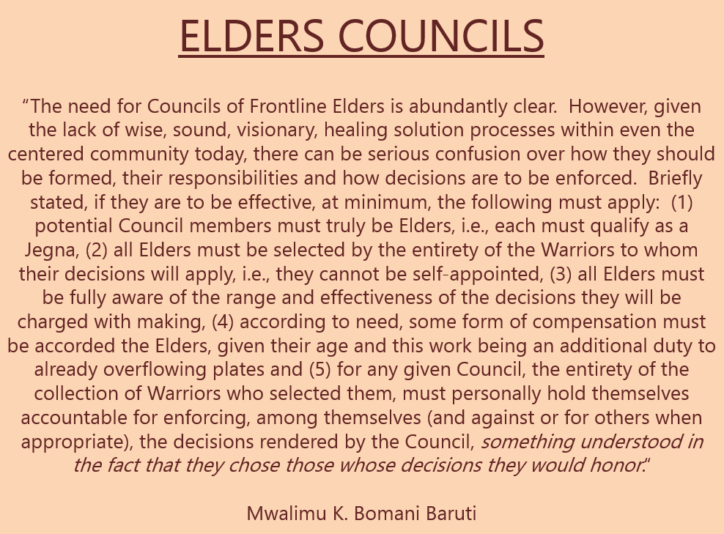 Baruti Elders Councils