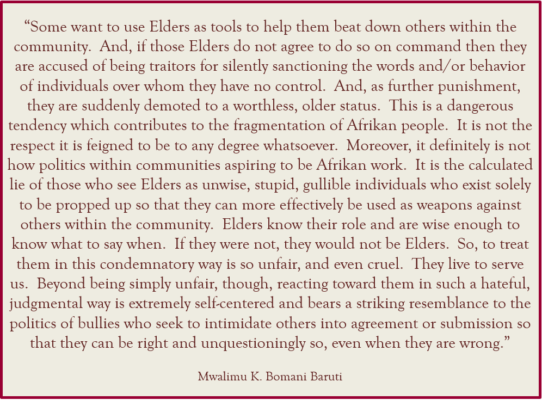 Baruti bullying Elders