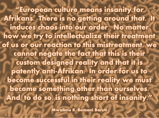 Baruti patently anti-Afrikan