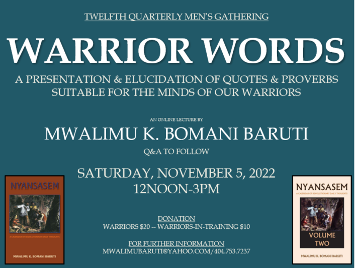 Warrior Words 9.5.22