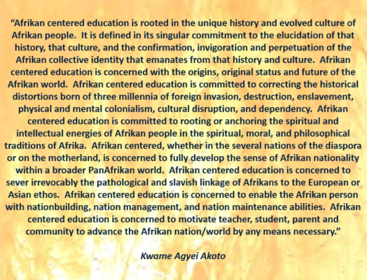 education - Afrikan centered - Akoto