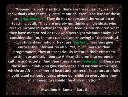 educators, teachers and programmers