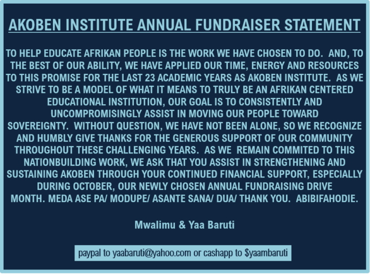 fundraiser statement 2022