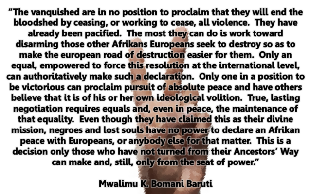 Baruti negroes peace