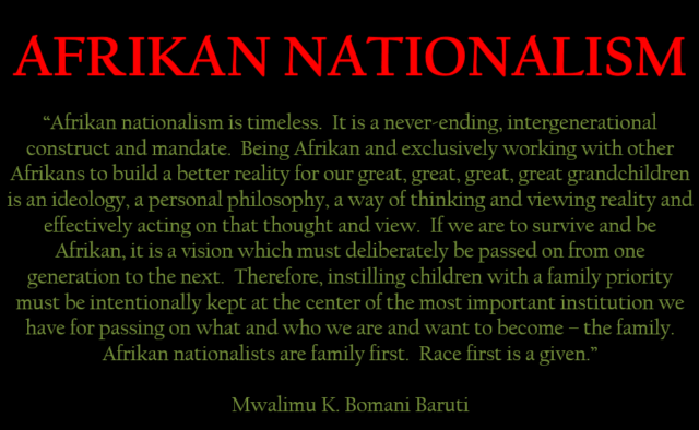 Baruti nationalism is timeless