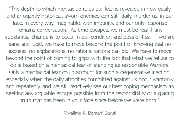 Baruti the depth of our mentacide