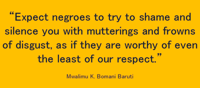 Baruti negro expectations