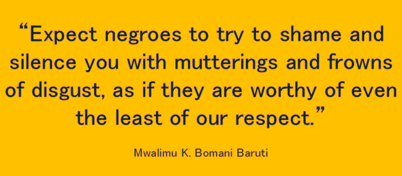 Baruti negro expectations