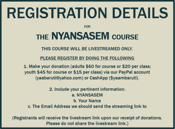 Nyansasem Course 10.22.registration
