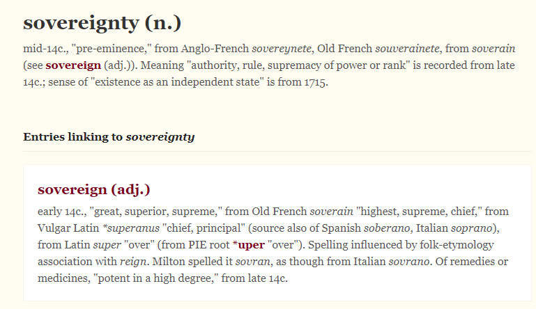 sovereignty