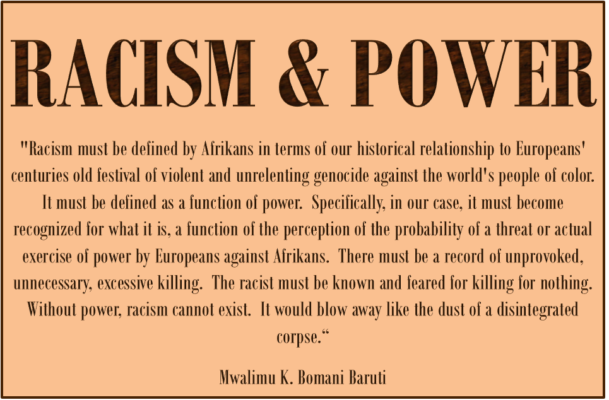 Baruti racism defined