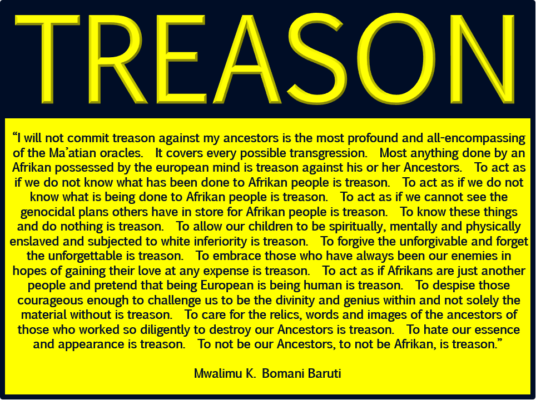 Baruti treason by definition