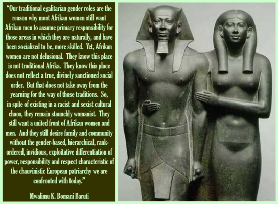 Baruti traditional egalitarian roles