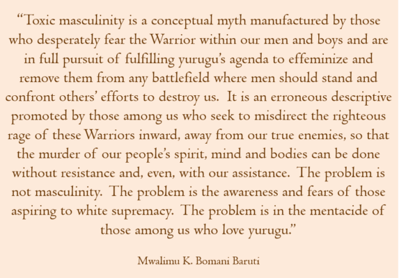 Baruti toxic masculinity