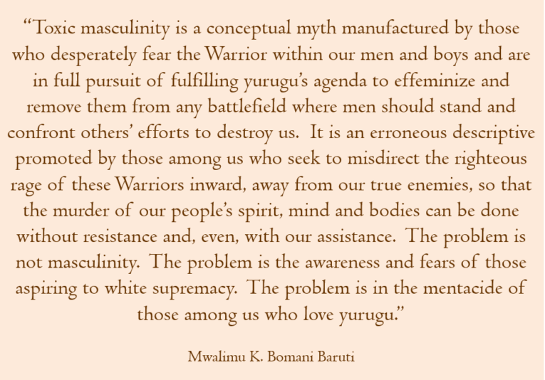 Baruti toxic masculinity