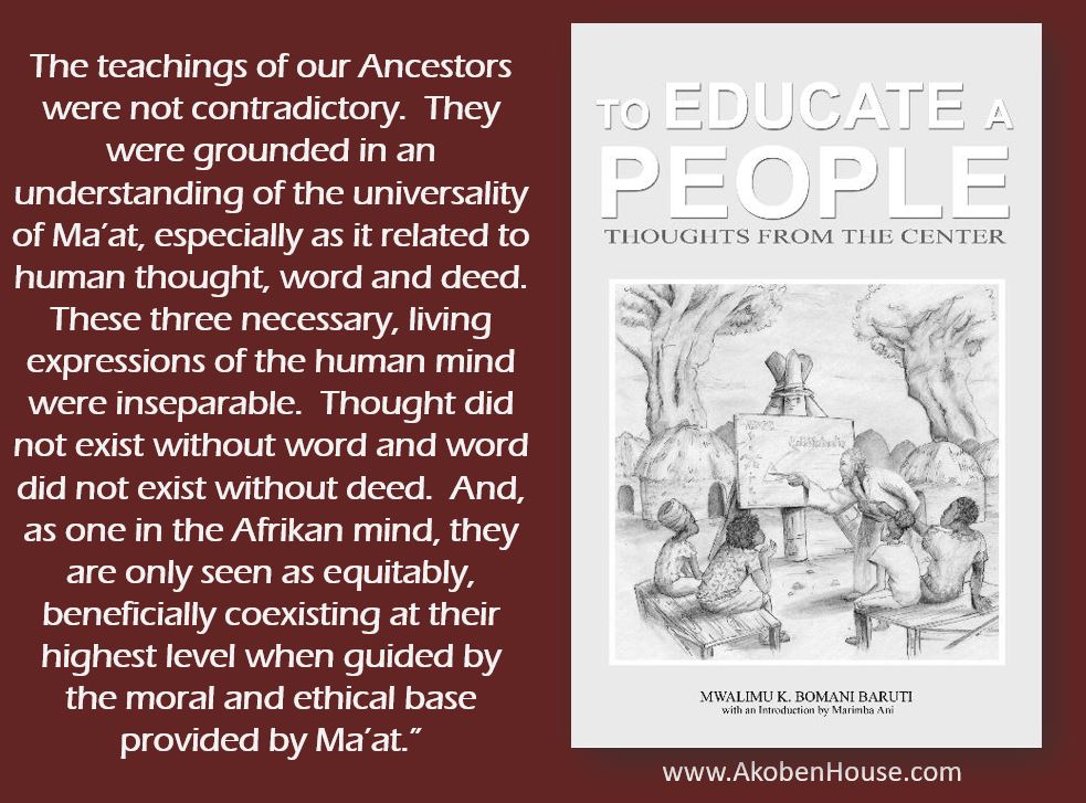 Baruti TEAP thought word deed