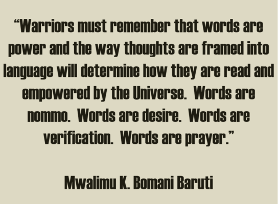 Baruti spoken words
