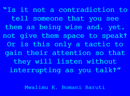 Baruti space to speak