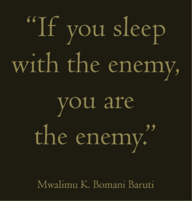 Baruti sleeping and being